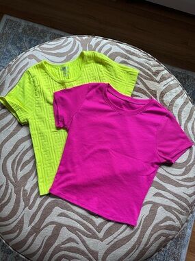 Women’s Fluorescent Short Sleeve Tees 2-Pack LG/X-LG